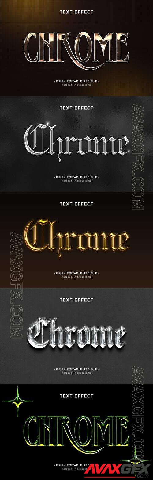 PSD chrome text effect [PSD]