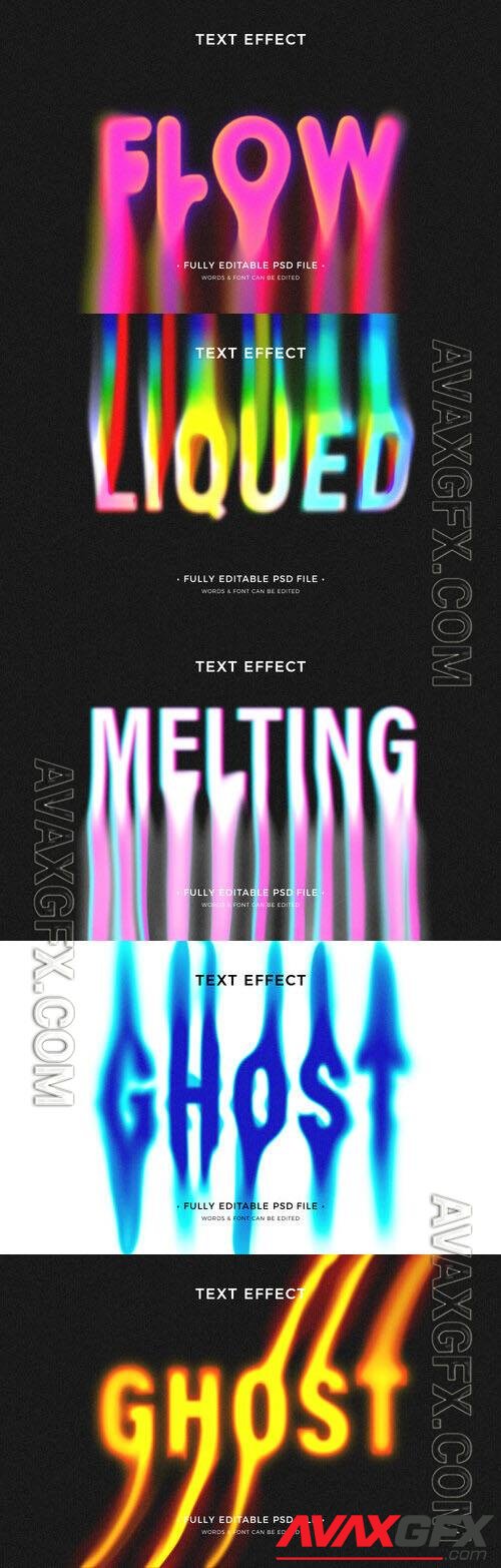 Liquid glitch text effect [PSD]