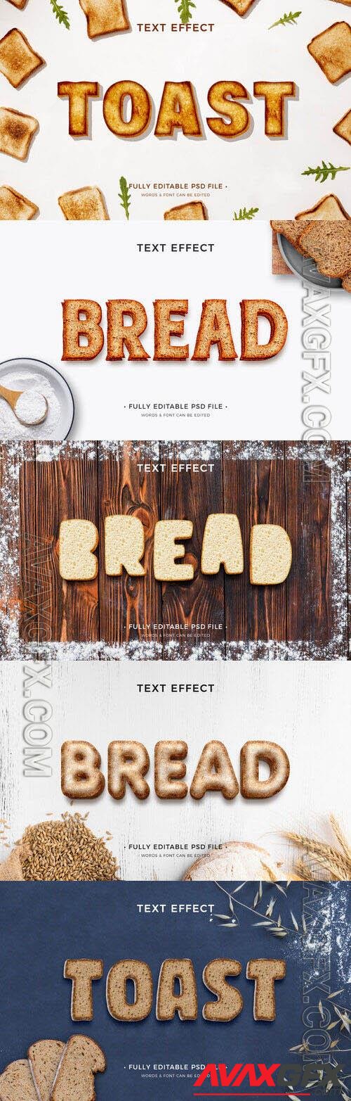 Bakery text effect design [PSD]