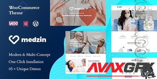 ThemeForest - Medzin v1.0.4 – Medical WooCommerce WordPress/29850002