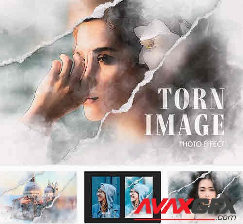 Torn Image Photo Effect - 12790441