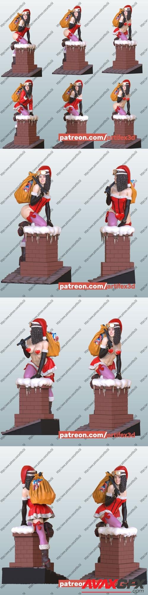 Artifex3d - Ladys Santa 3D Print
