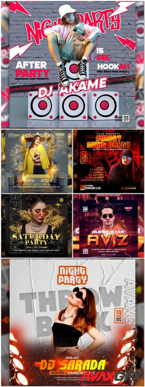 Flyer social media post, psd banner set vol 114 [PSD]