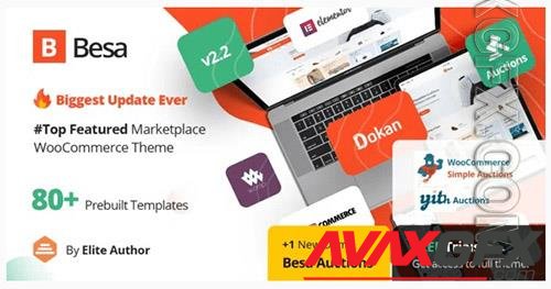 Themeforest - Besa v2.2.12 - Elementor Marketplace WooCommerce Theme/25205400