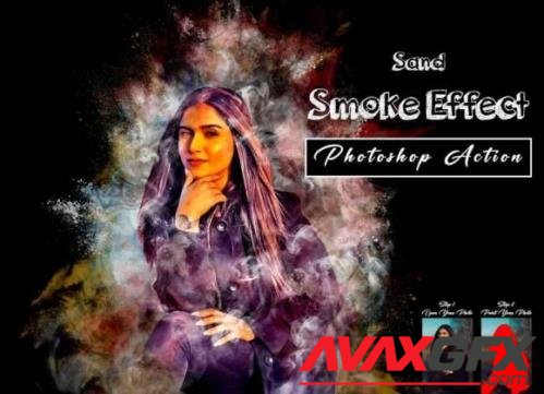 Sand Smoke Effect Photoshop Action - 13407976