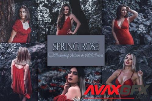 12 Photoshop Actions, Spring Rose Ps