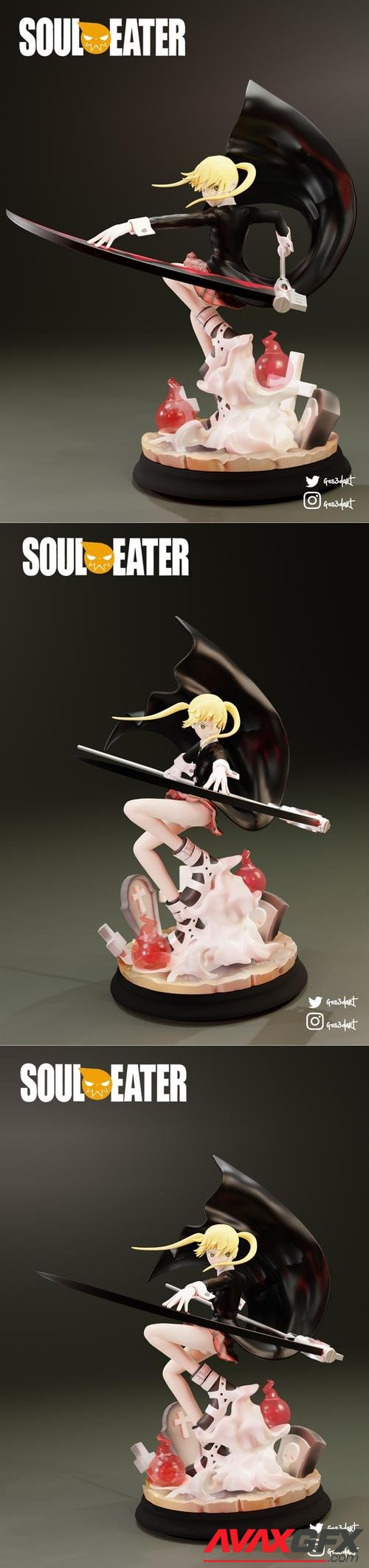 Maka - Soul Eater New 3D Print