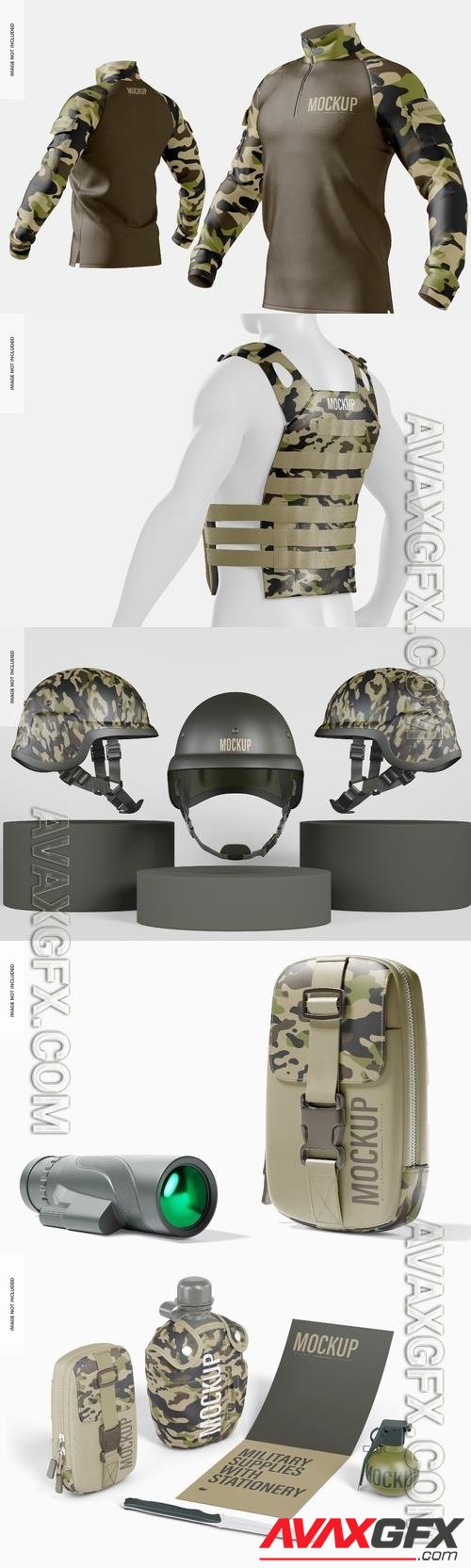 Military tactical psd template mockup [PSD]