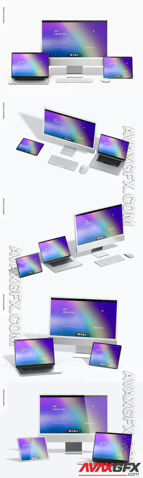 Apple multi devices psd template mockup [PSD]