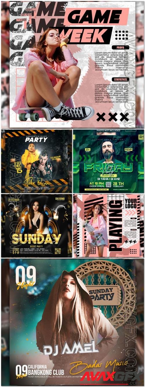 Flyer social media post, psd banner set vol 126 [PSD]