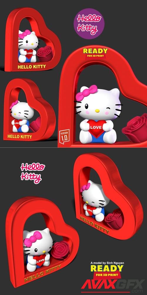 Hello Kitty - Valentine 3D Print