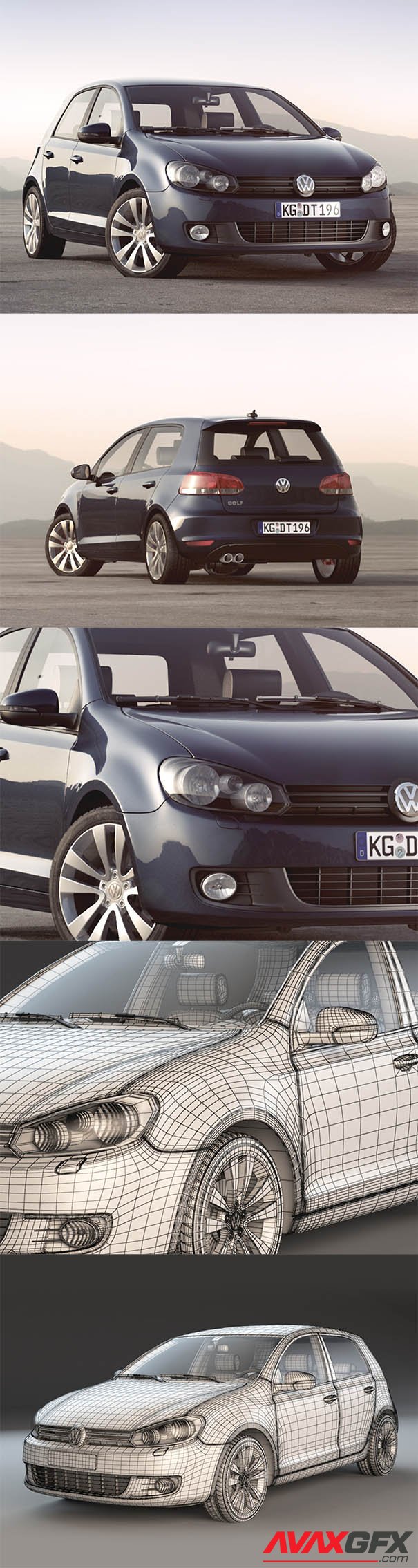 Volkswagen Golf 3D Model