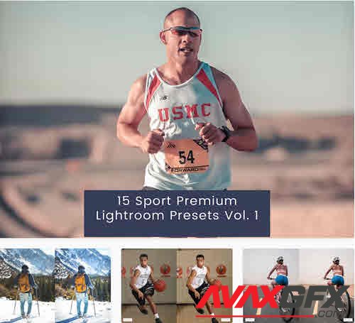 15 Sport Premium Lightroom Presets Vol. 1 - KVJJVPT