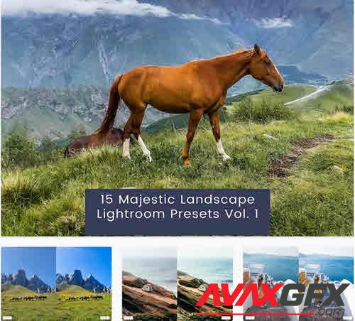 15 Majestic Landscape Lightroom Presets Vol. 1 - 9ZCX3QR