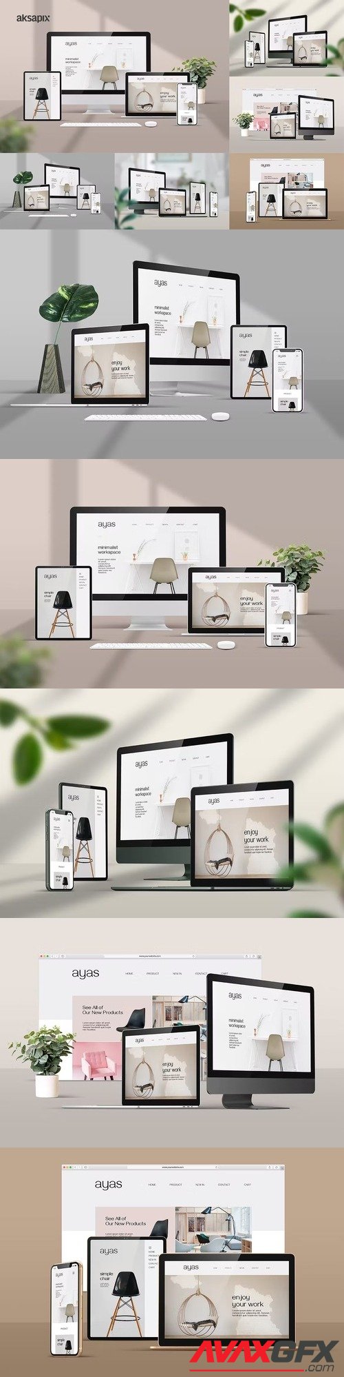 Responsive Screen Mockup [PSD]