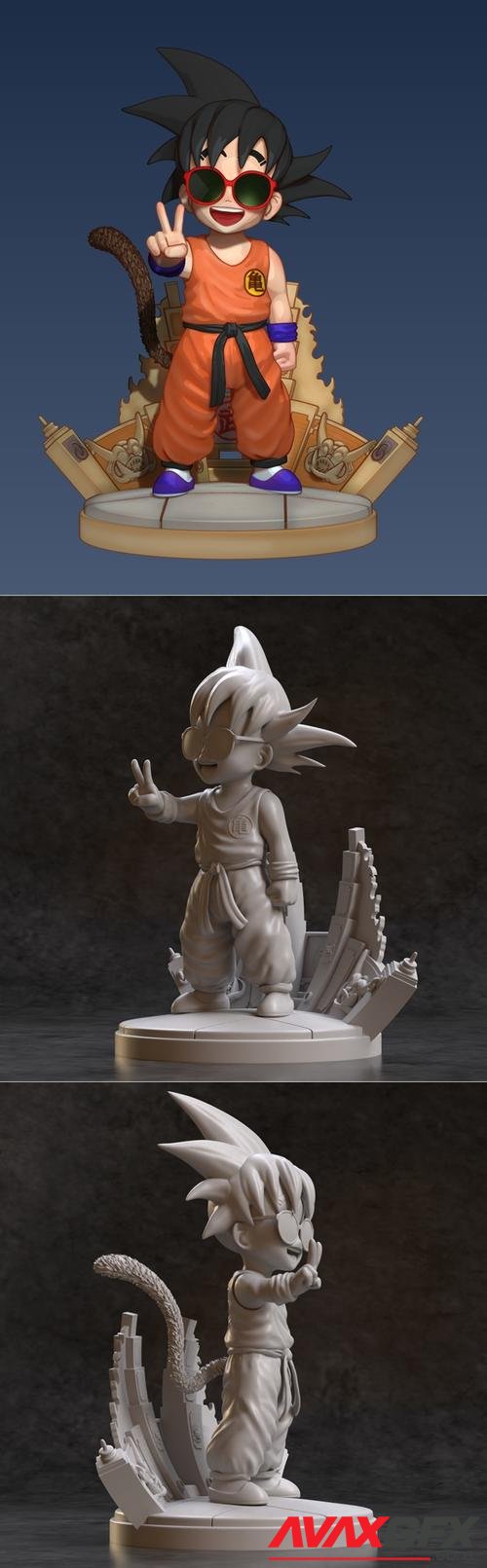 Goku with Master Roshis glasses 3D Print