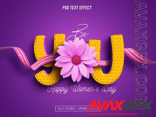 Womens day, You psd text effect design   [PSD]