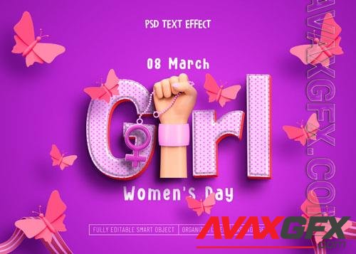 PSD womens day premium text effect design
  [PSD]