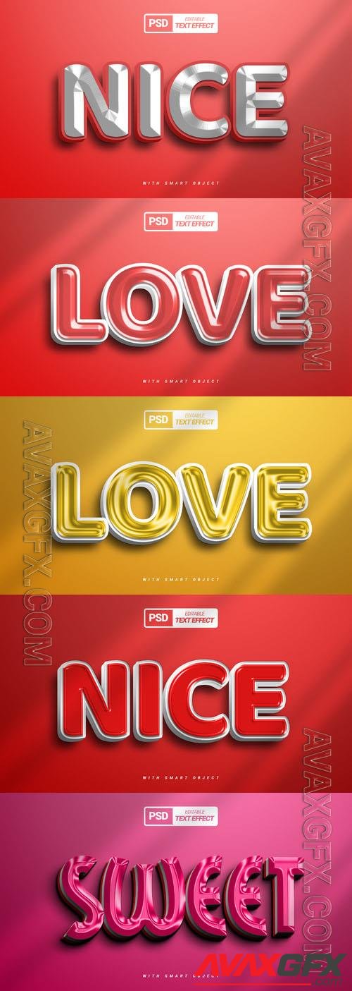 Psd style text effect editable design  collection vol 290 [PSD]
