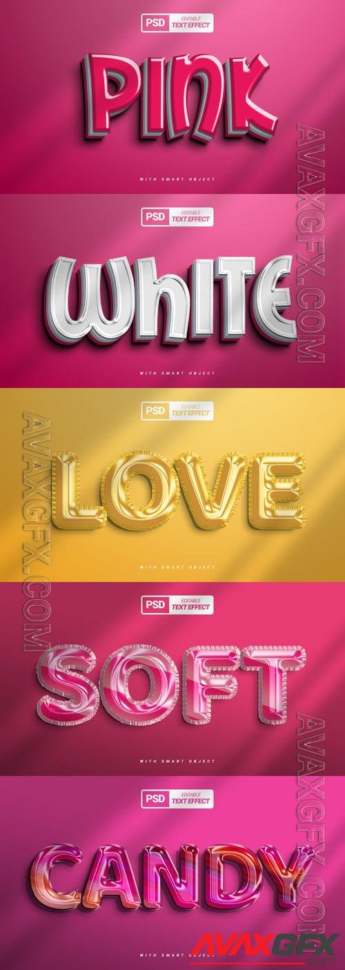 Psd style text effect editable design  collection vol 289 [PSD]