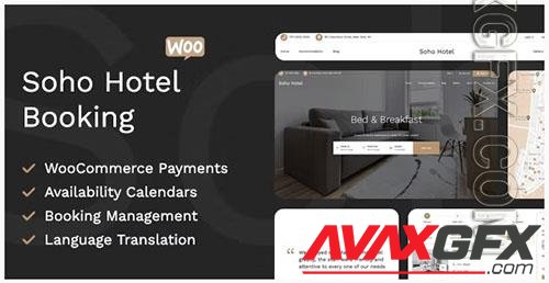 ThemeForest - Soho Hotel v4.2.1 - Responsive Hotel Booking WP Theme/5576098