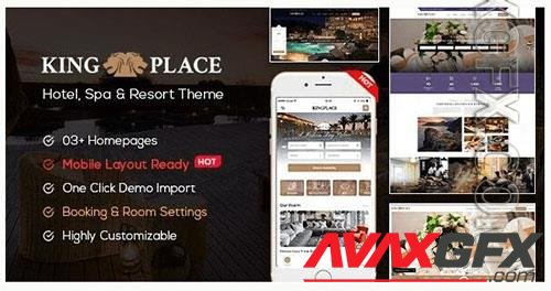 ThemeForest - KingPlace v1.2.9 - Hotel Booking, Spa & Resort WordPress Theme (Mobile Layout Ready) NULLED/20990483