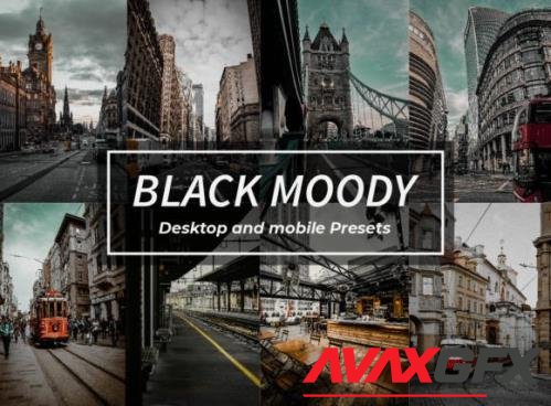 10 Black Moody Lightroom Presets