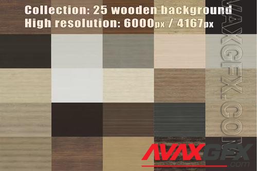 Collection - 25 wooden - background pack