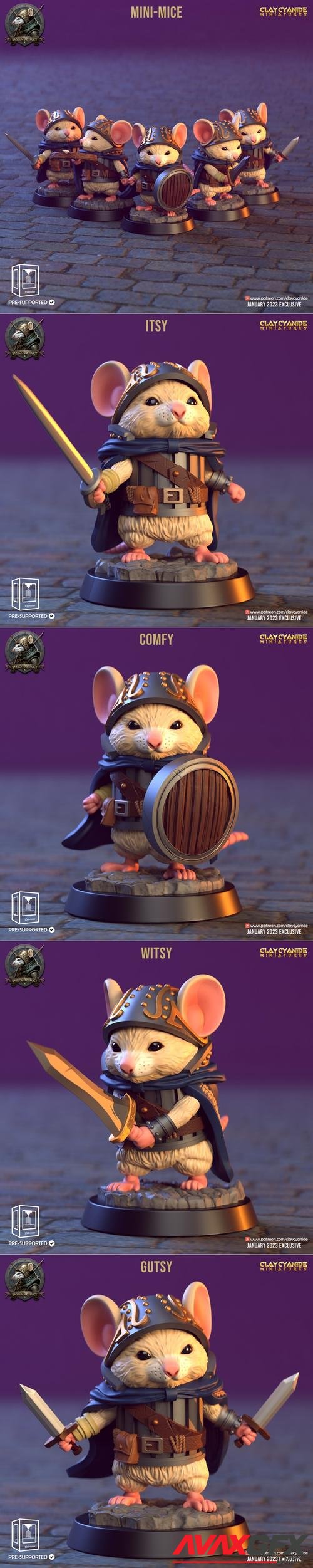 Clay Cyanide Miniatures - Mini-Mice 3D Print