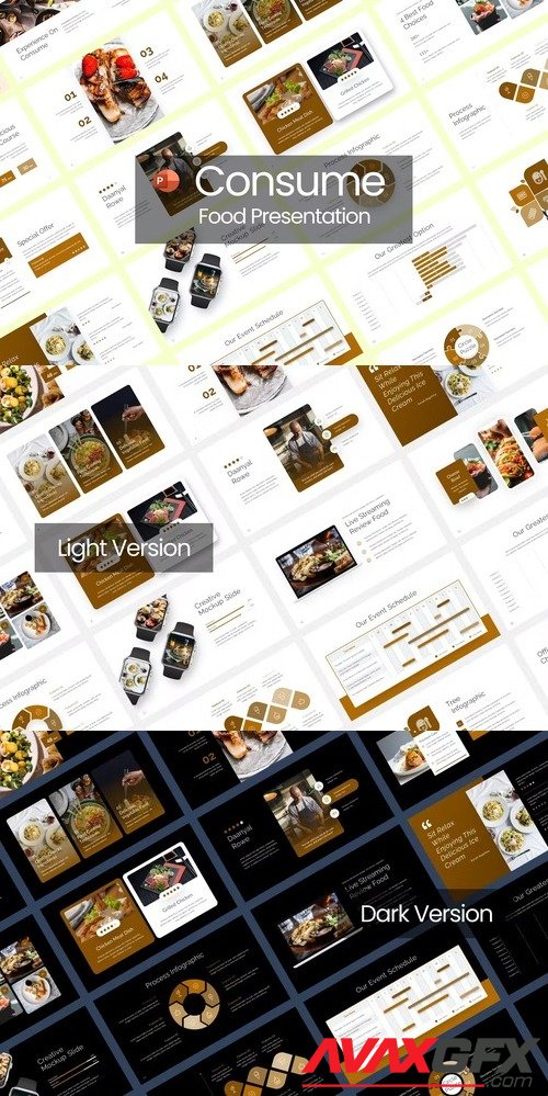 Consume Food PowerPoint Template [PPTX]