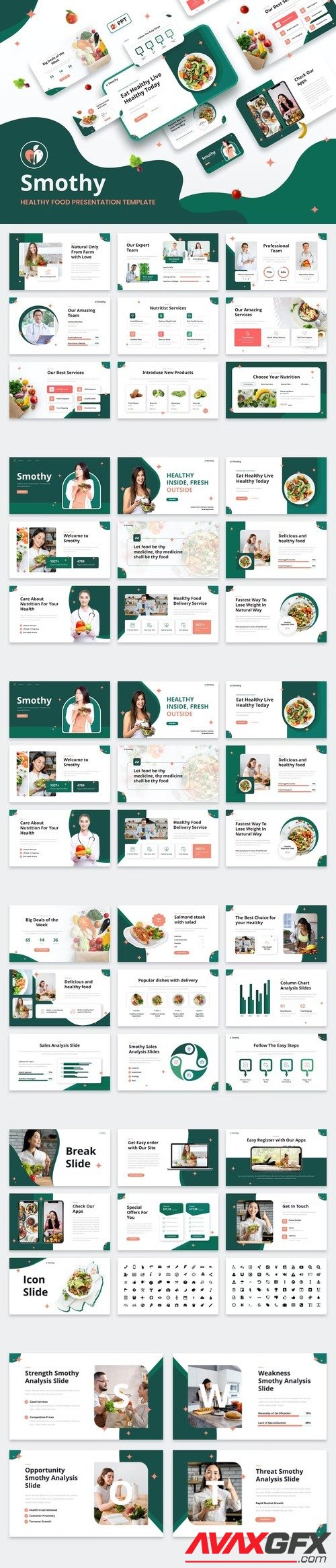 SMOTHY - Healthy Food Powerpoint Template [PPTX]