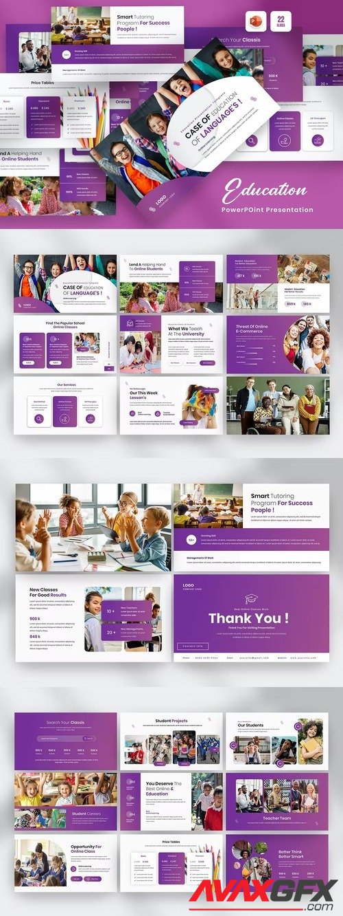 Artical Education PowerPoint Presentation Template [PPTX]