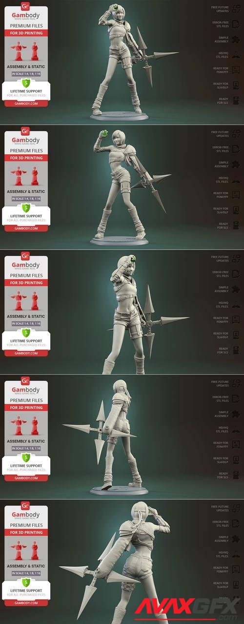 Yuffie Kisaragi Standing Posture - Gambody 3D Print