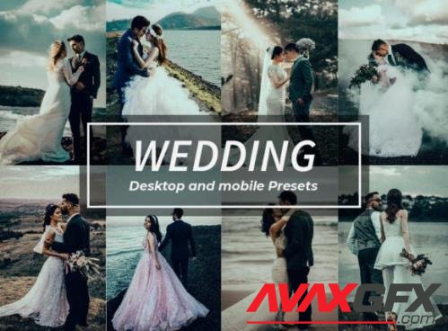 8 Dramatic Wedding Lightroom Presets