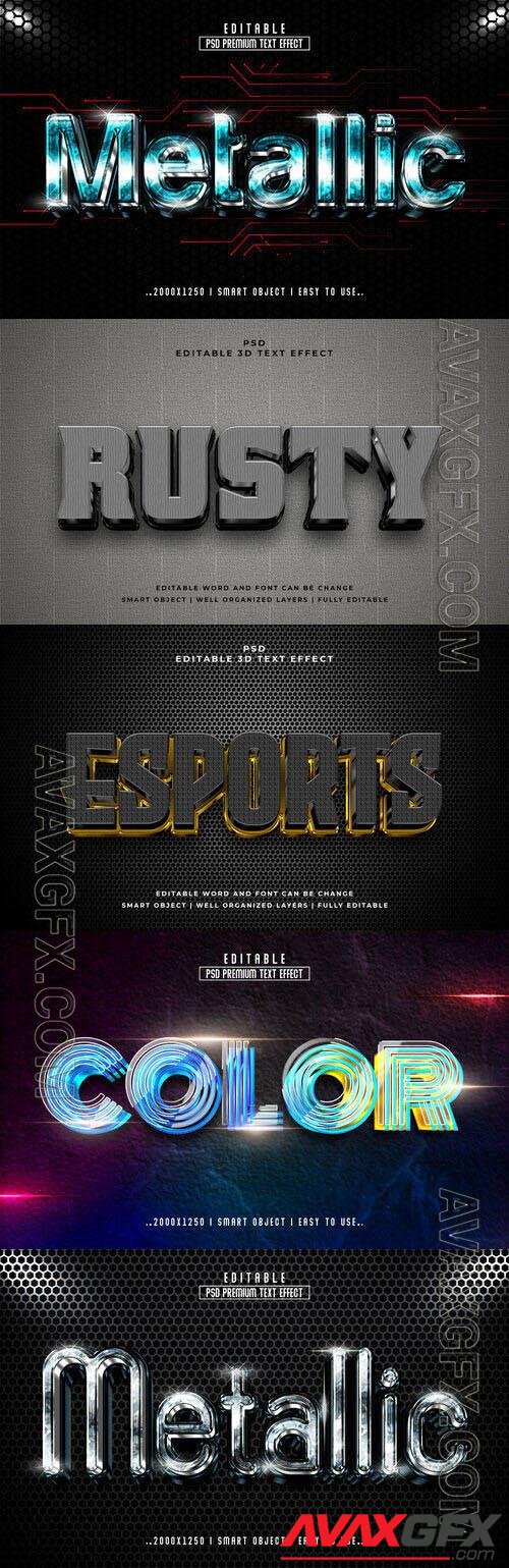 Psd style text effect editable set vol 317 [PSD]