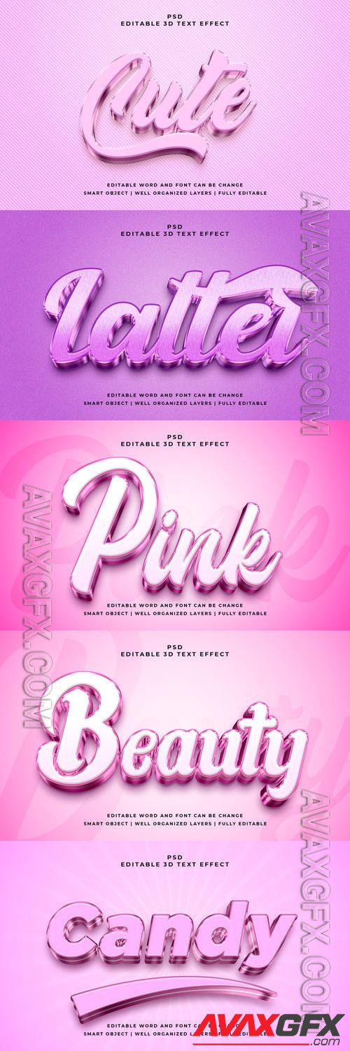 Psd style text effect editable set vol 309 [PSD]