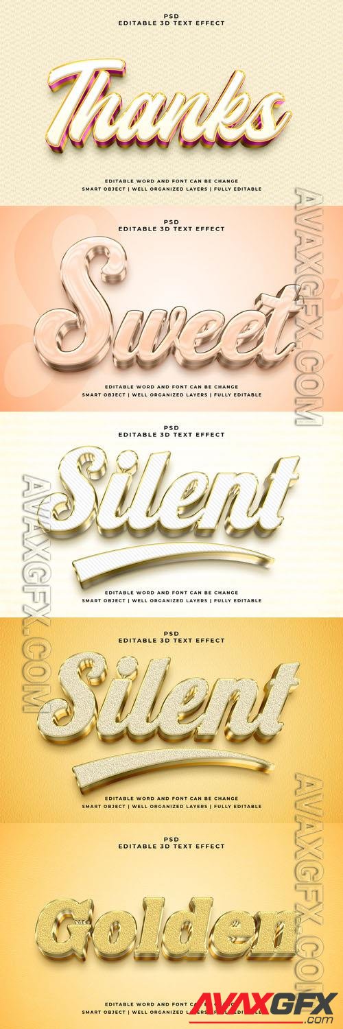 Psd style text effect editable set vol 306 [PSD]