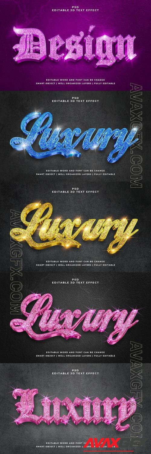 Psd style text effect editable set vol 305 [PSD]