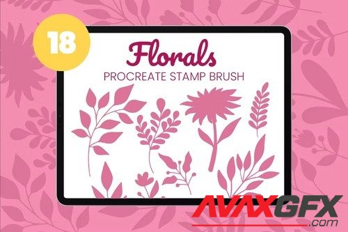 Florals Procreate Stamp Brush Vol2 [BRUSHSET]