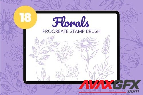 Florals Procreate Stamp Brush Vol1 [BRUSHSET]