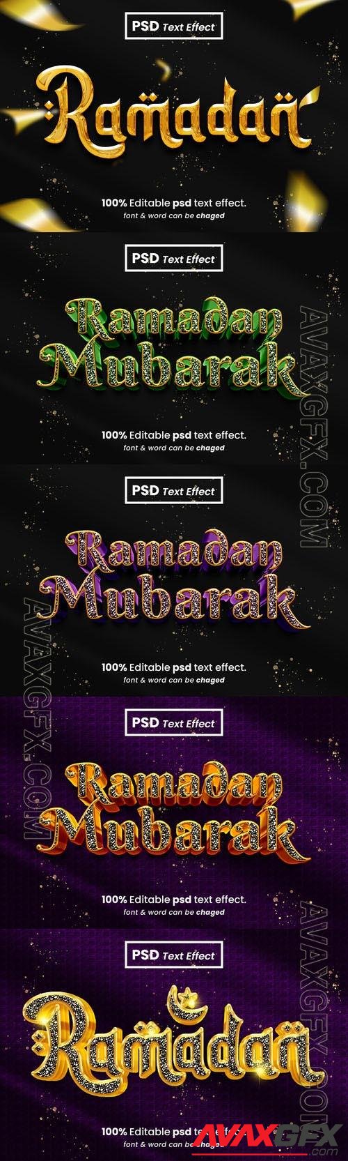 Psd style text effect editable design  set vol 324 [PSD]