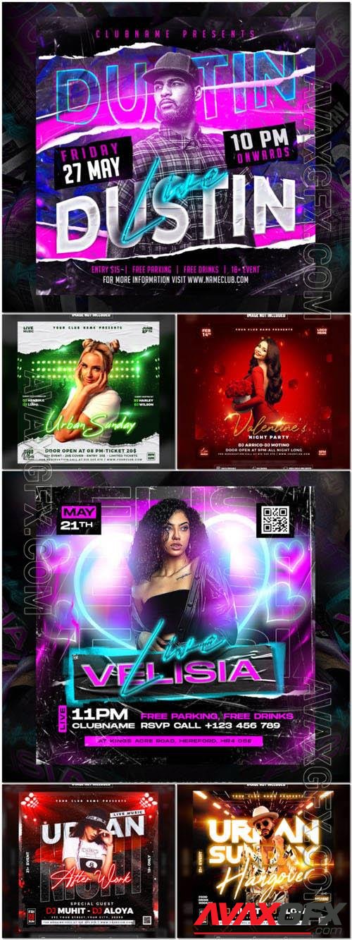 Flyer social media post, psd banner set vol 139 [PSD]