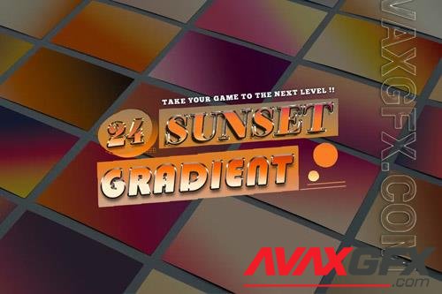 24 Sunset Gradients Photoshop [GRD]