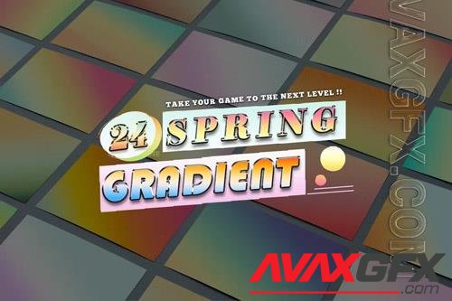 24 Spring Gradients Photoshop [GRD]