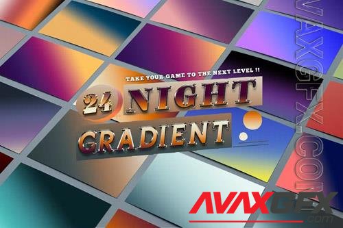 24 Night Gradients Photoshop [GRD]