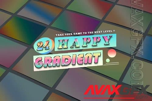 24 Happy Gradients Photoshop [GRD]