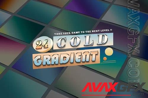 24 Cold Gradients Photoshop [GRD]