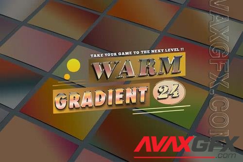 24 Warm Gradients Photoshop [GRD]