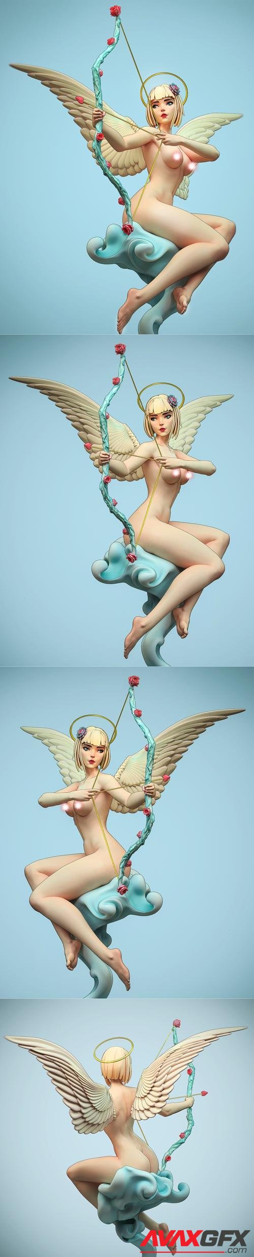 Cute Cupid Girl 3D Print