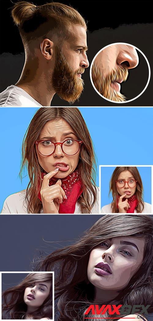 Oil Paint Photo Effect Mockup 366798930 [Adobestock]